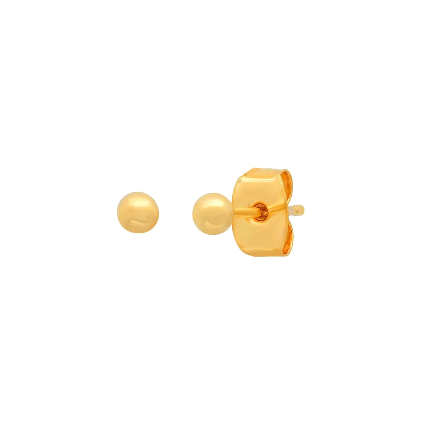 Gold Sphere Studs | 3mm