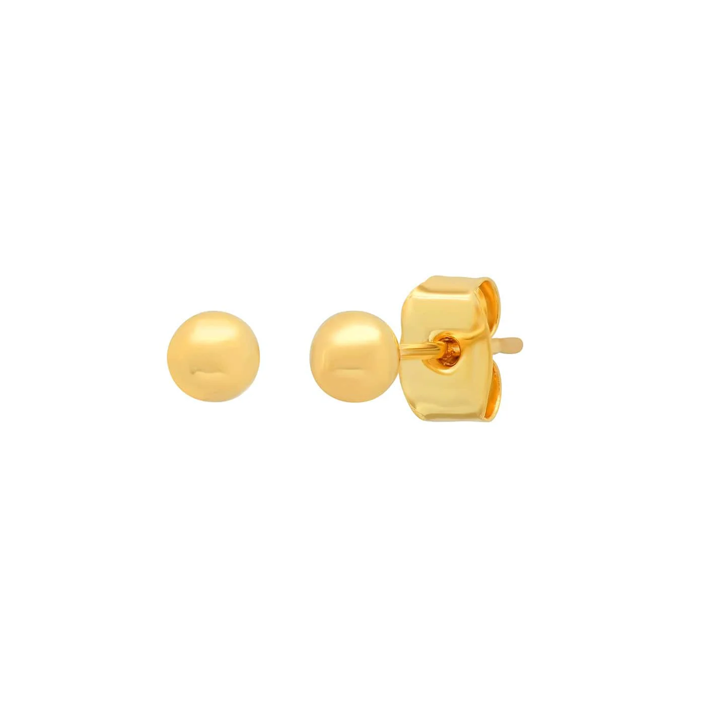 Gold Sphere Studs | 4mm