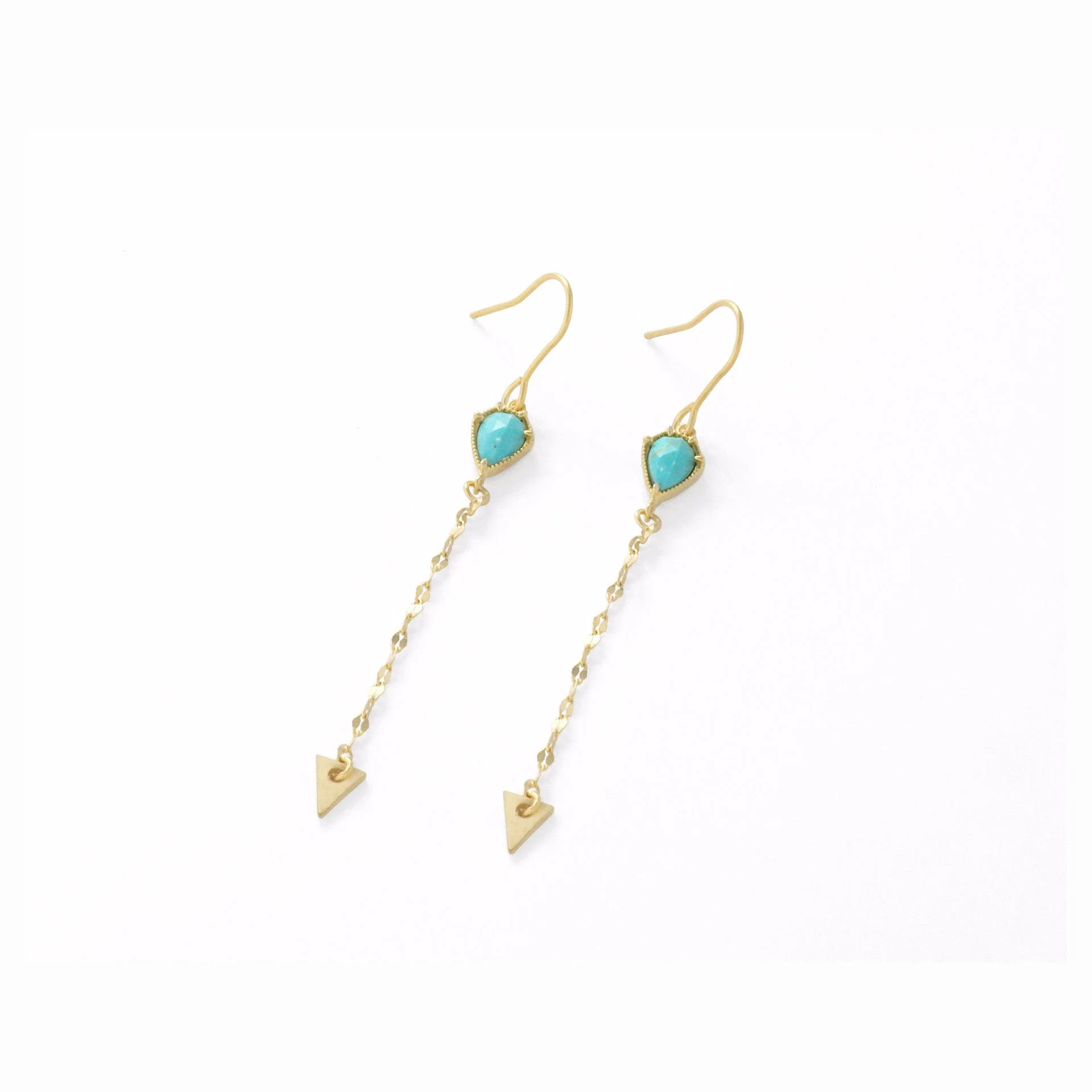 Arrow Stone Drop Earrings - Image 4