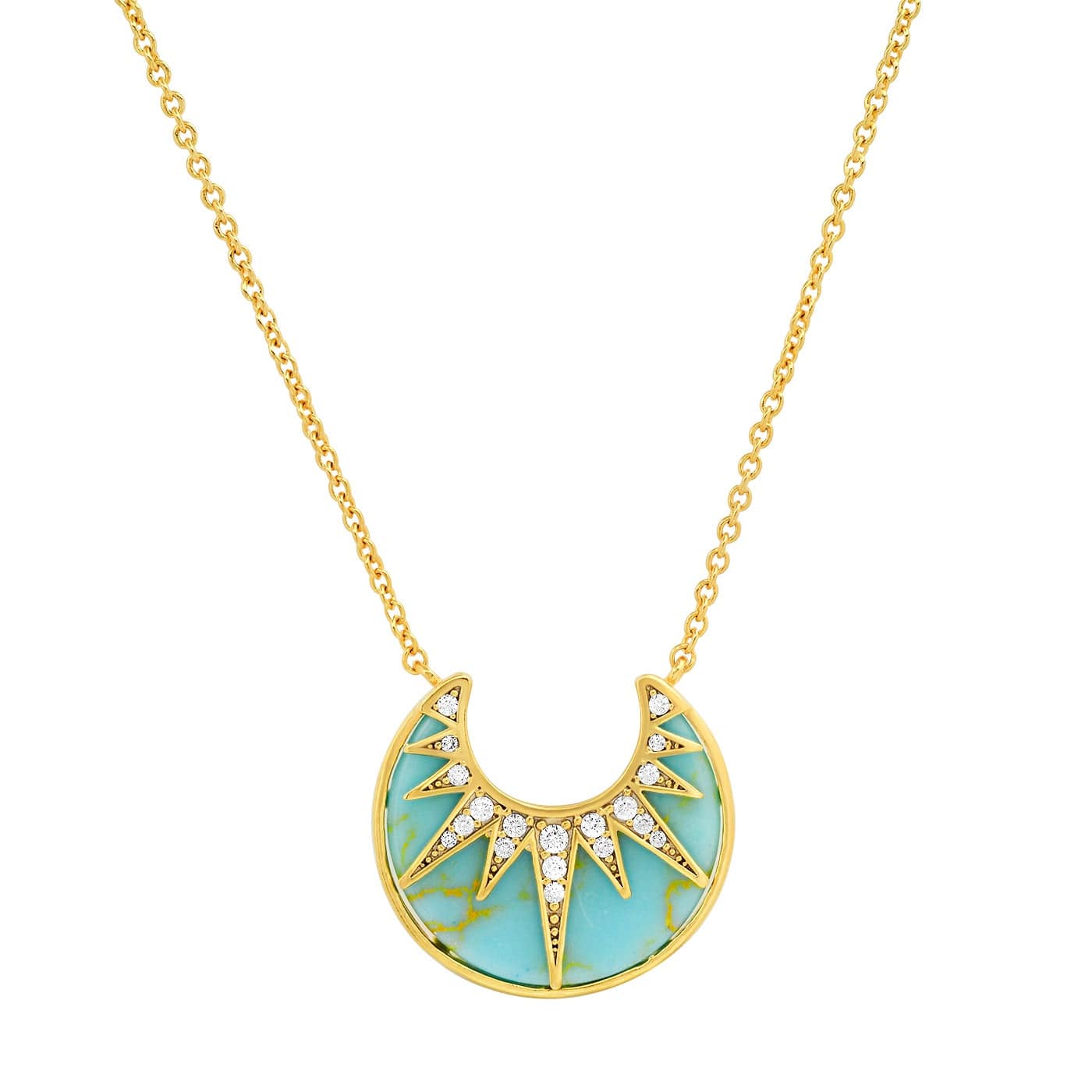 Art Deco Sunburst Necklace - Image 3