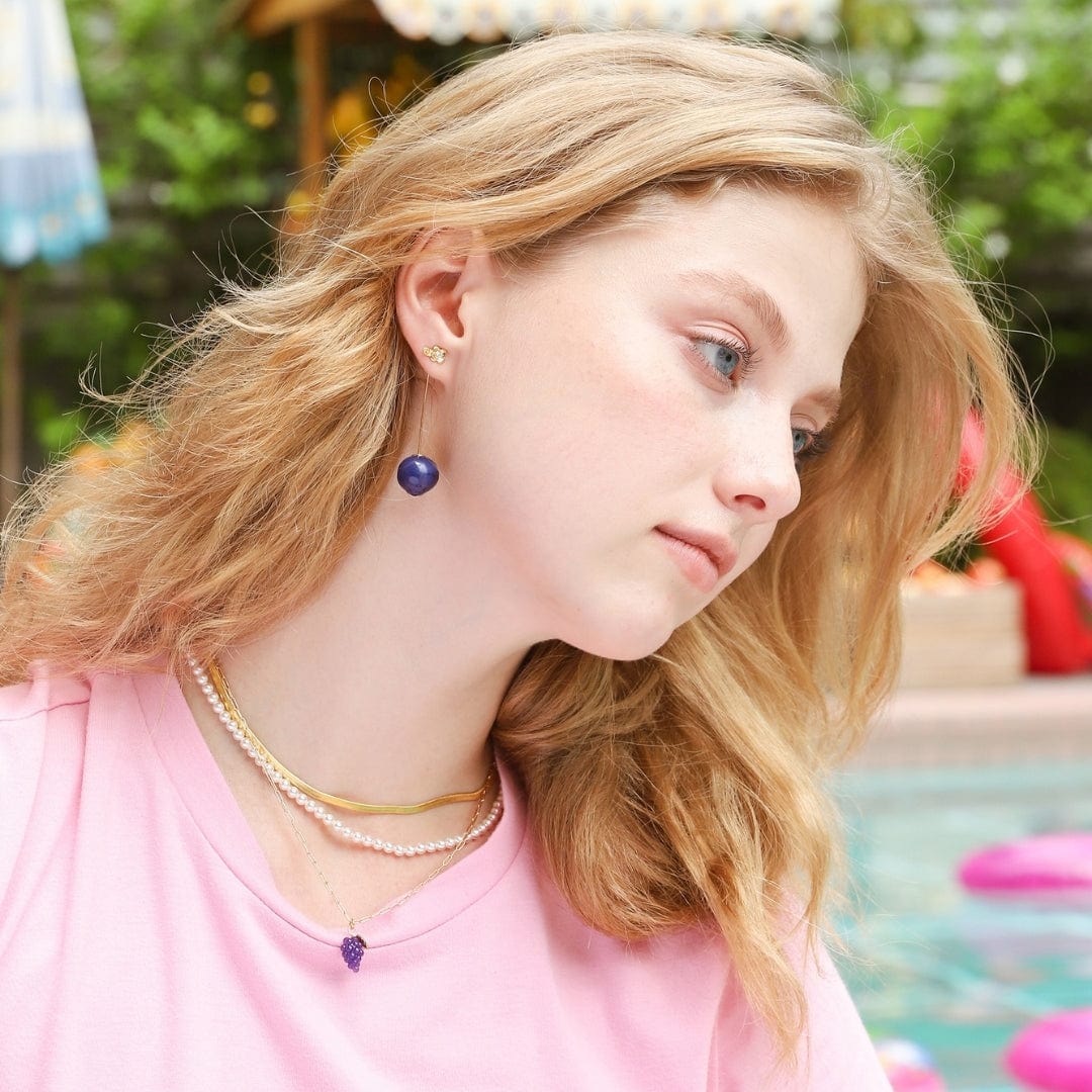 Blueberry Drop Earrings - Image 2