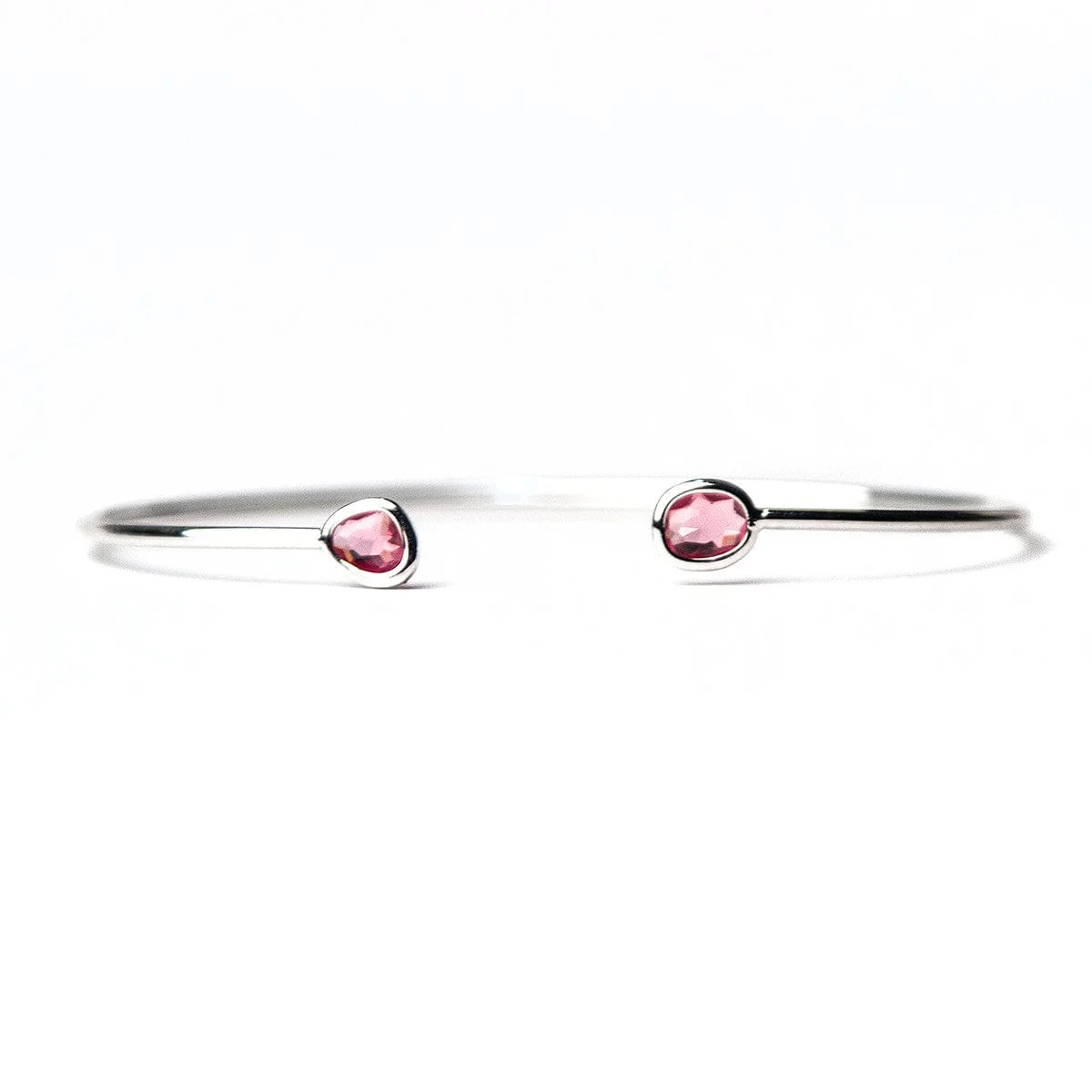 Mini Glass Bezel Cuff Bracelet - Image 11