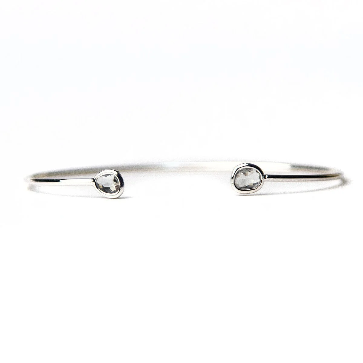 Mini Glass Bezel Cuff Bracelet - Image 12