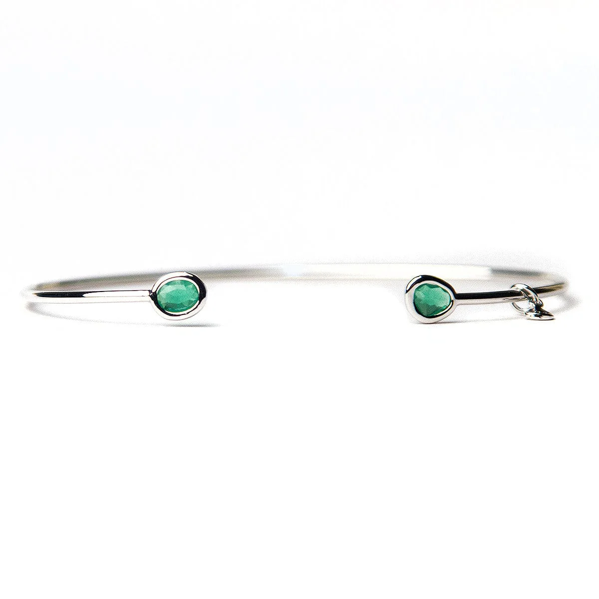 Mini Glass Bezel Cuff Bracelet - Image 13