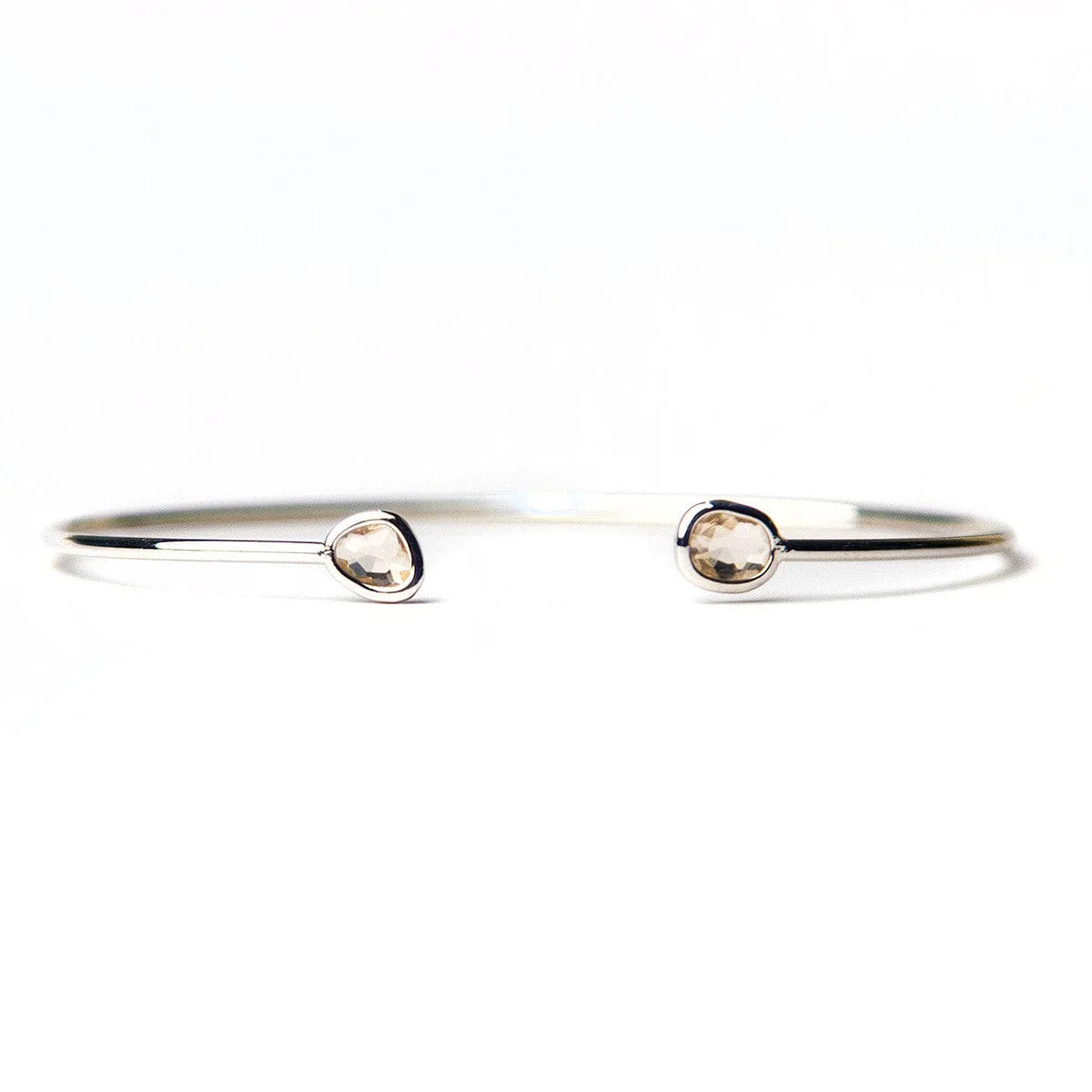 Mini Glass Bezel Cuff Bracelet - Image 14