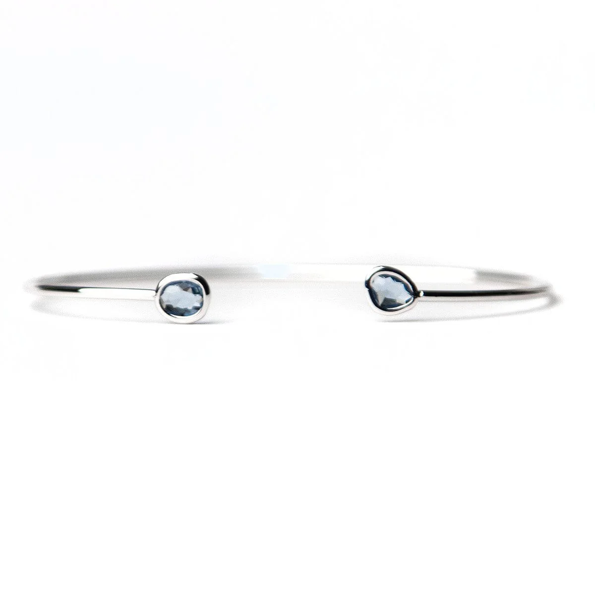 Mini Glass Bezel Cuff Bracelet - Image 17