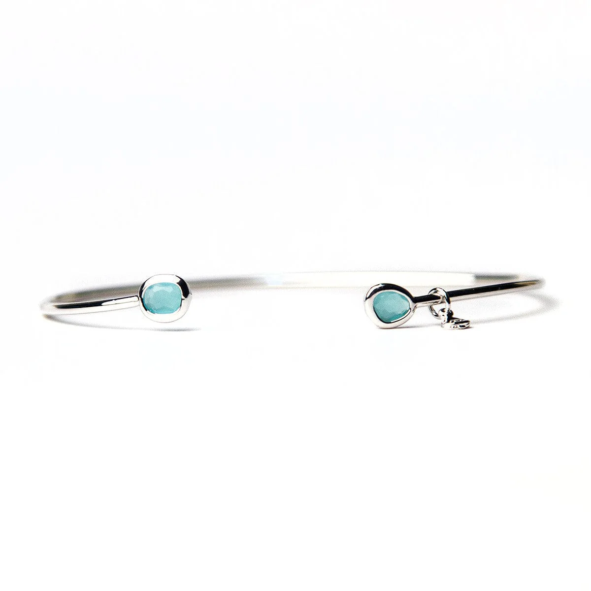 Mini Glass Bezel Cuff Bracelet - Image 18