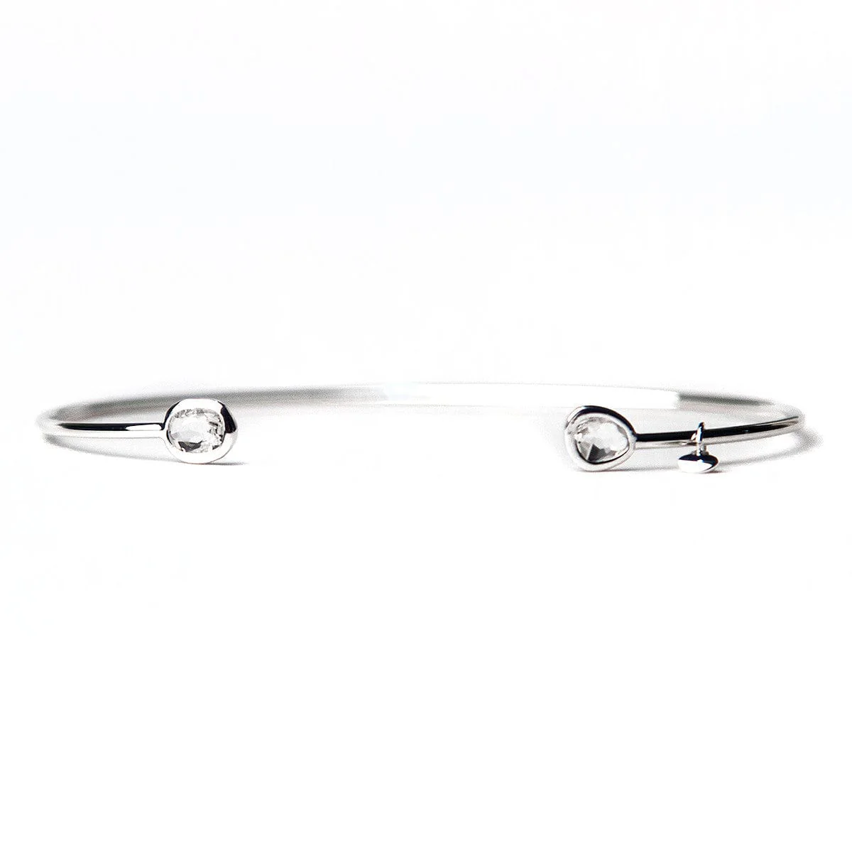 Mini Glass Bezel Cuff Bracelet - Image 20