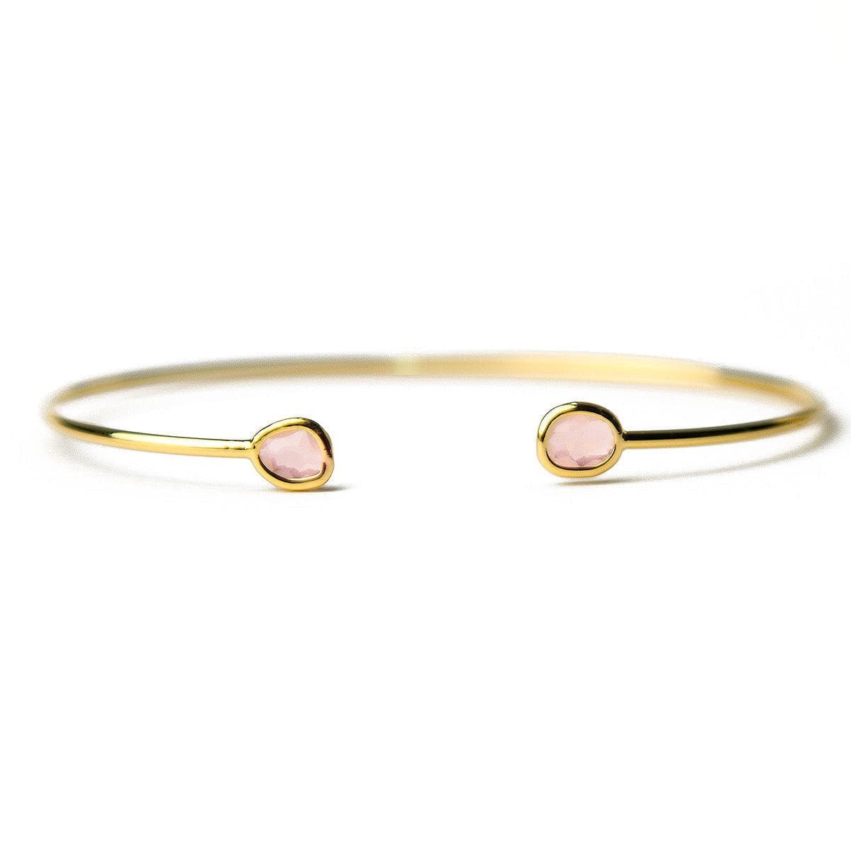 Mini Glass Bezel Cuff Bracelet - Image 5
