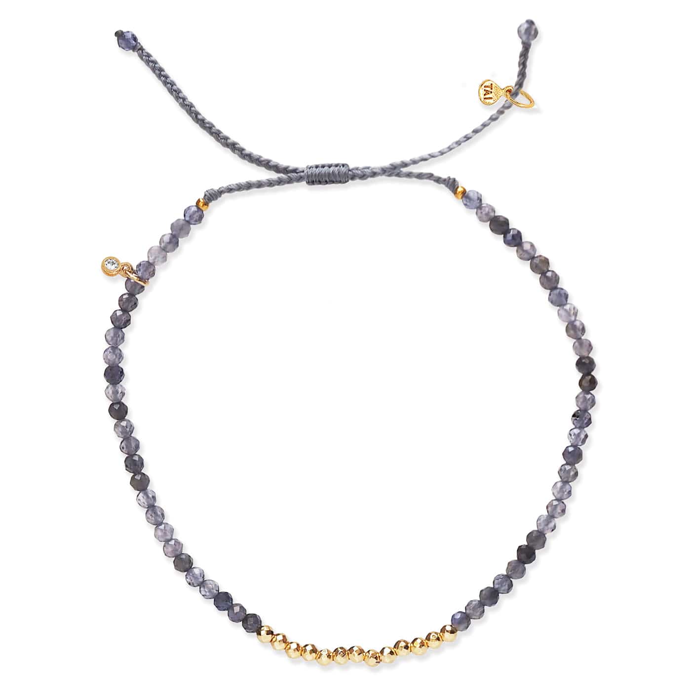 Gold Line Stone Beaded Bracelet - Image 10