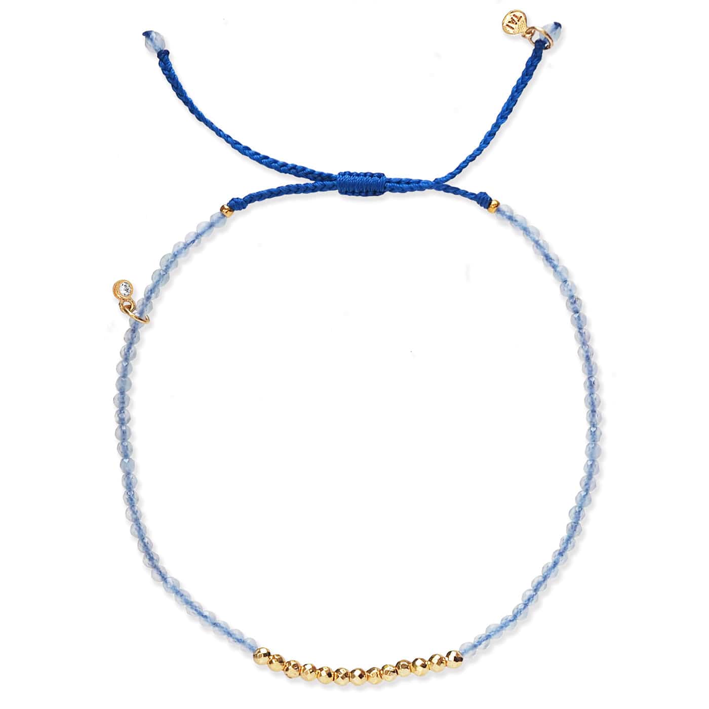 Gold Line Stone Beaded Bracelet - Image 2