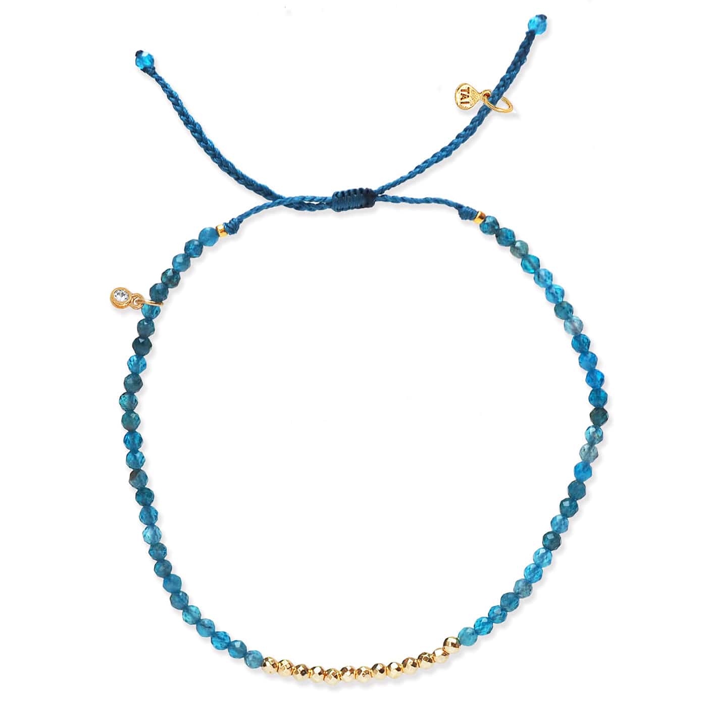 Gold Line Stone Beaded Bracelet - Image 4