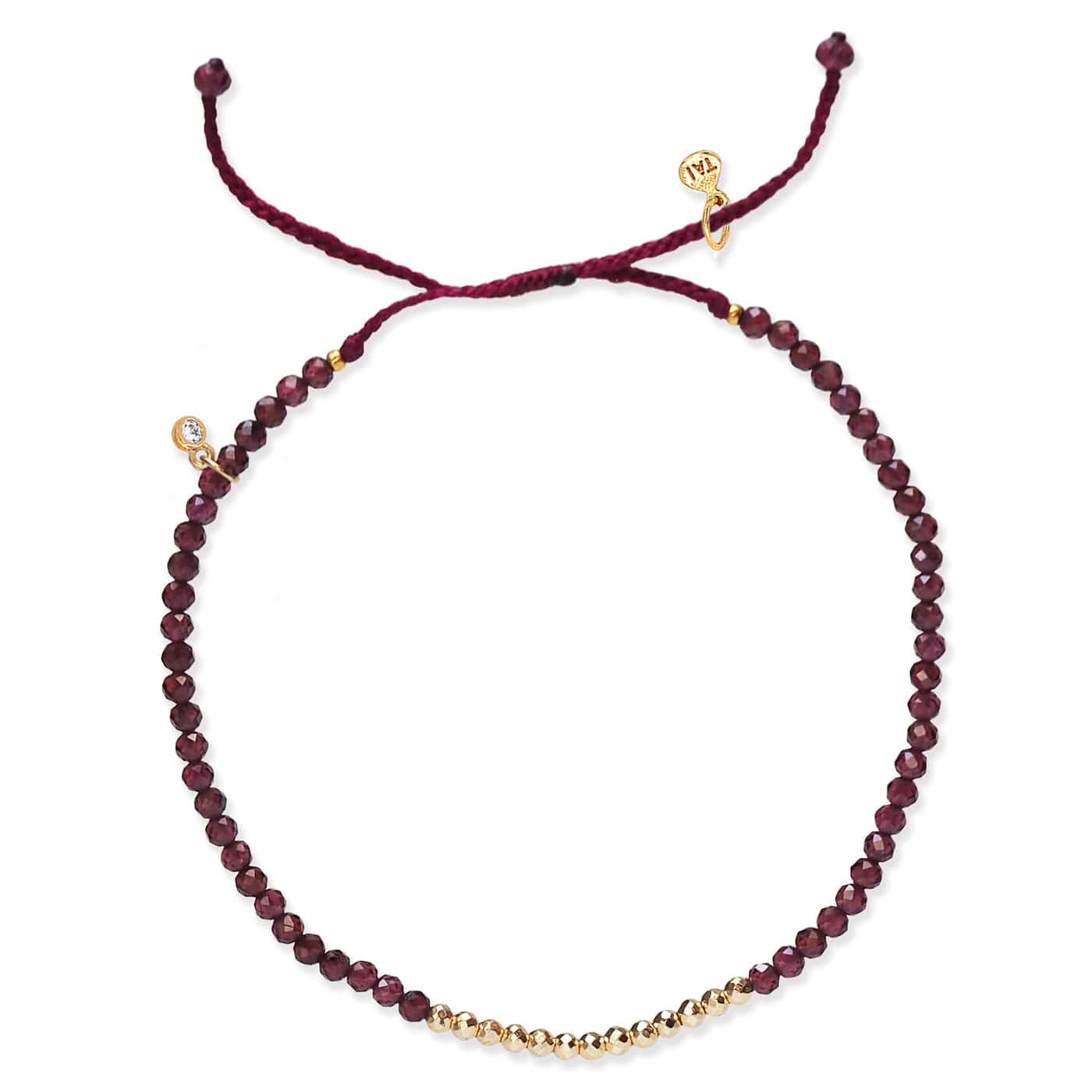 Gold Line Stone Beaded Bracelet - Image 7