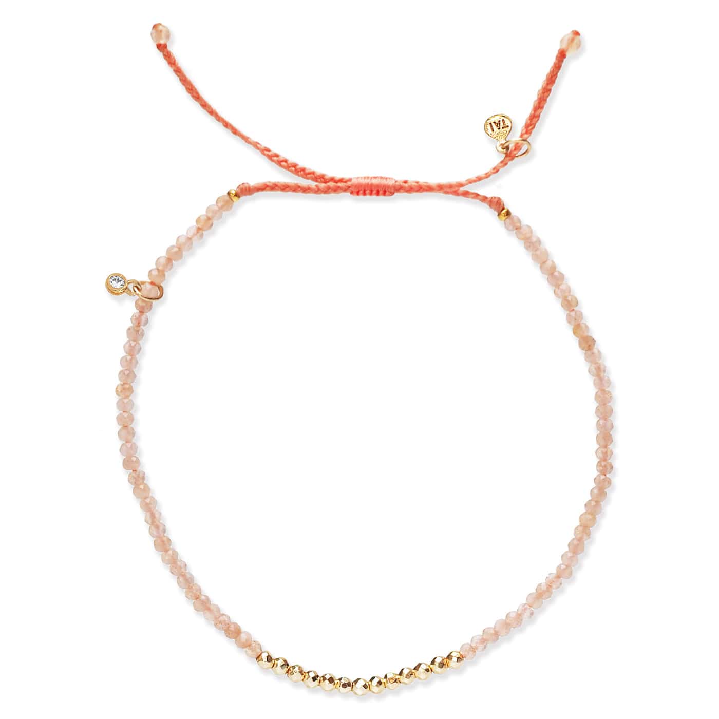 Gold Line Stone Beaded Bracelet - Image 9