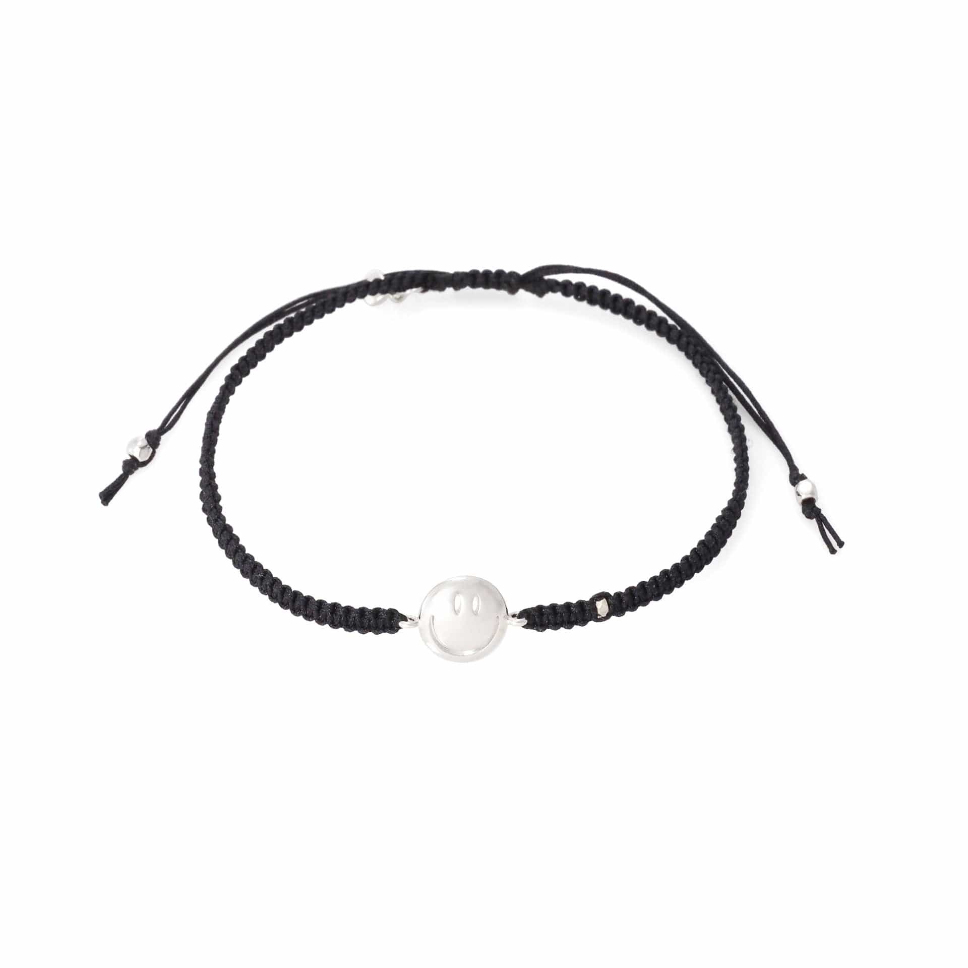 Smiley Face Silk Cord Bracelet - Image 2