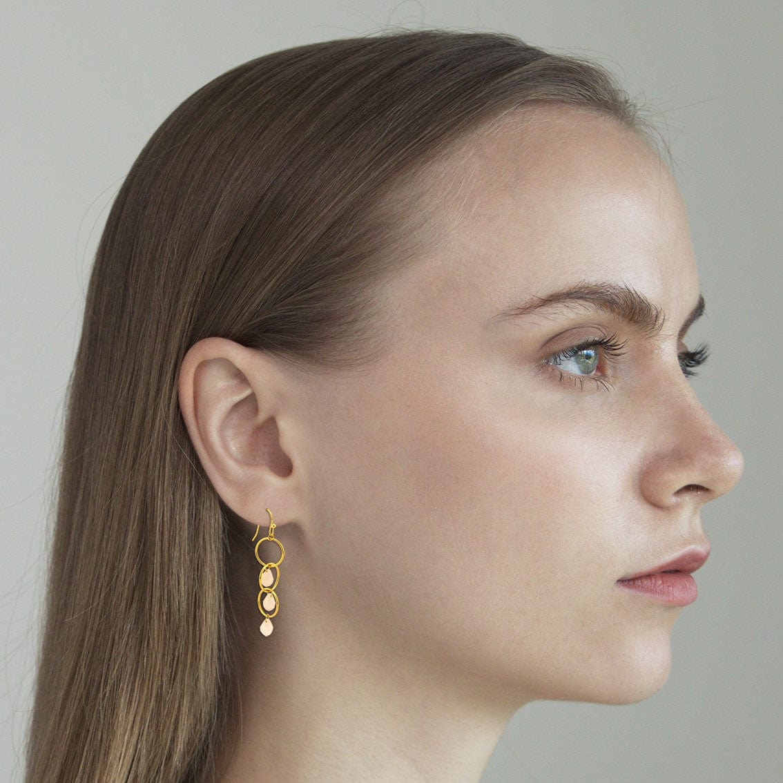 Circle Drop Earring - Image 5