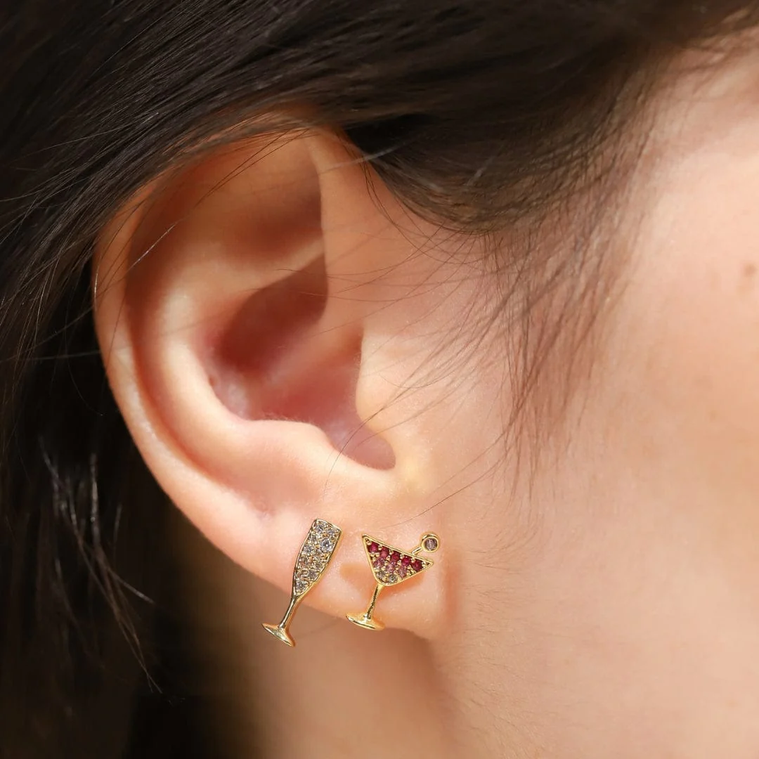 Champagne Glass Studs - Image 2