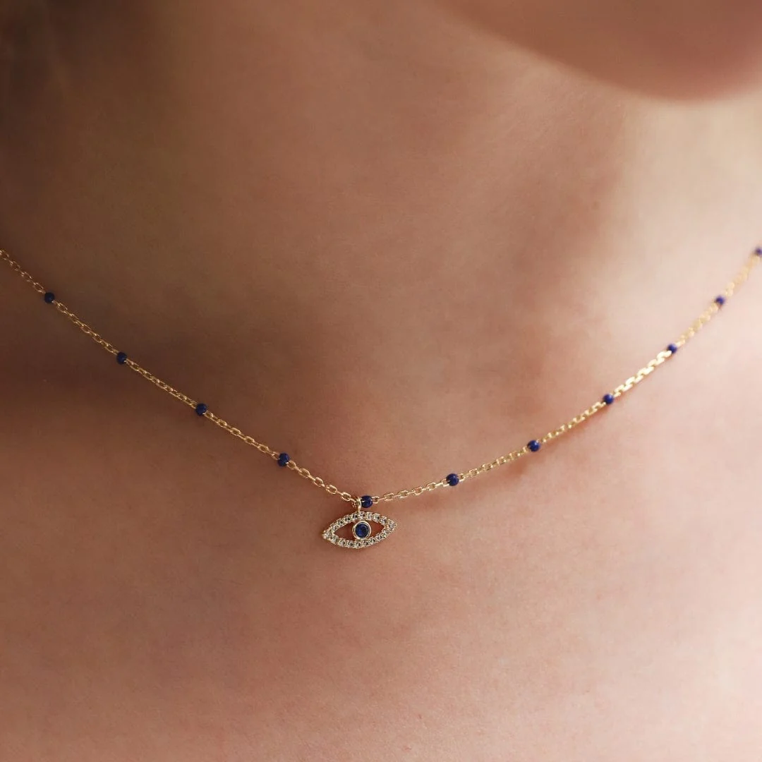 Charmful Enamel Pendant Necklace - Image 10