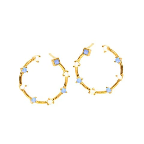 Open Opal Hoops