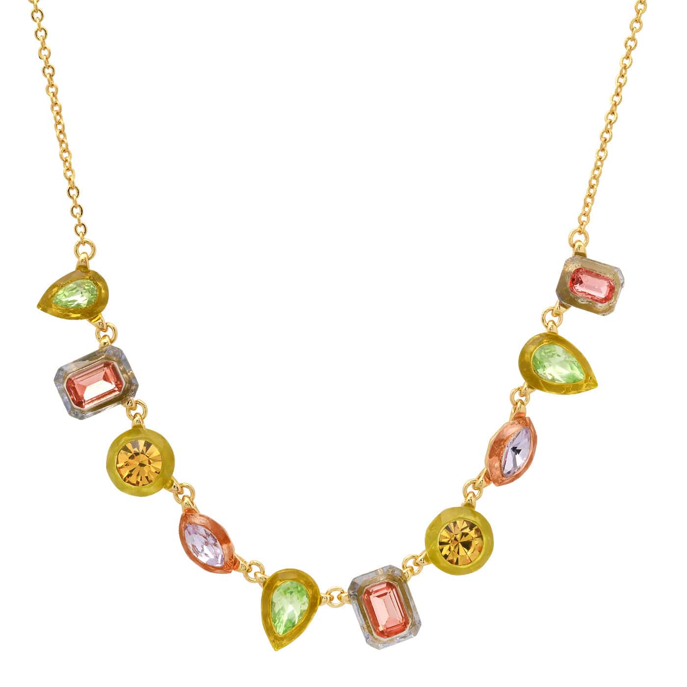 Color Pop Resin Charm Necklace