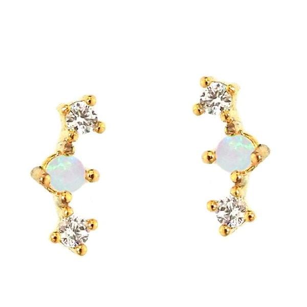 Cz And Opal Mini Bar Post