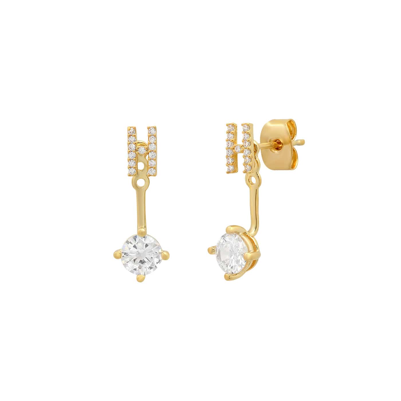 CZ Monogram Ear Jacket - Image 13