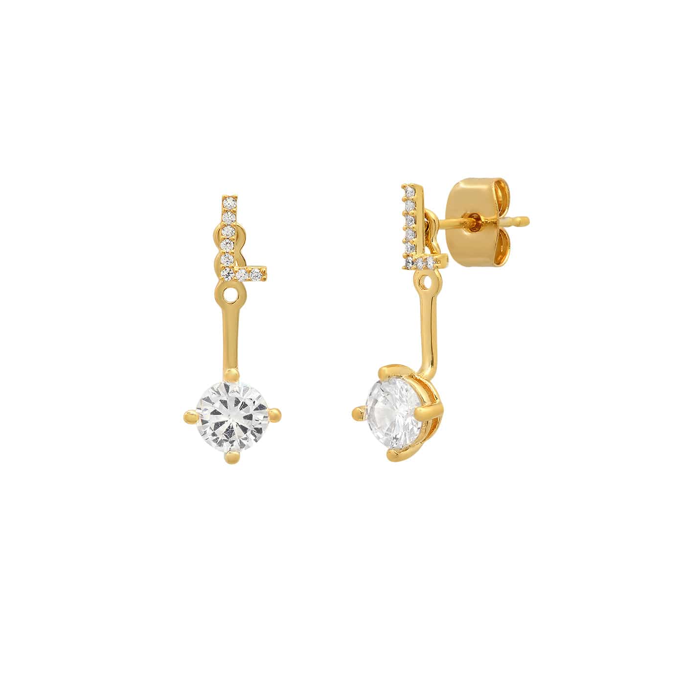 CZ Monogram Ear Jacket - Image 16