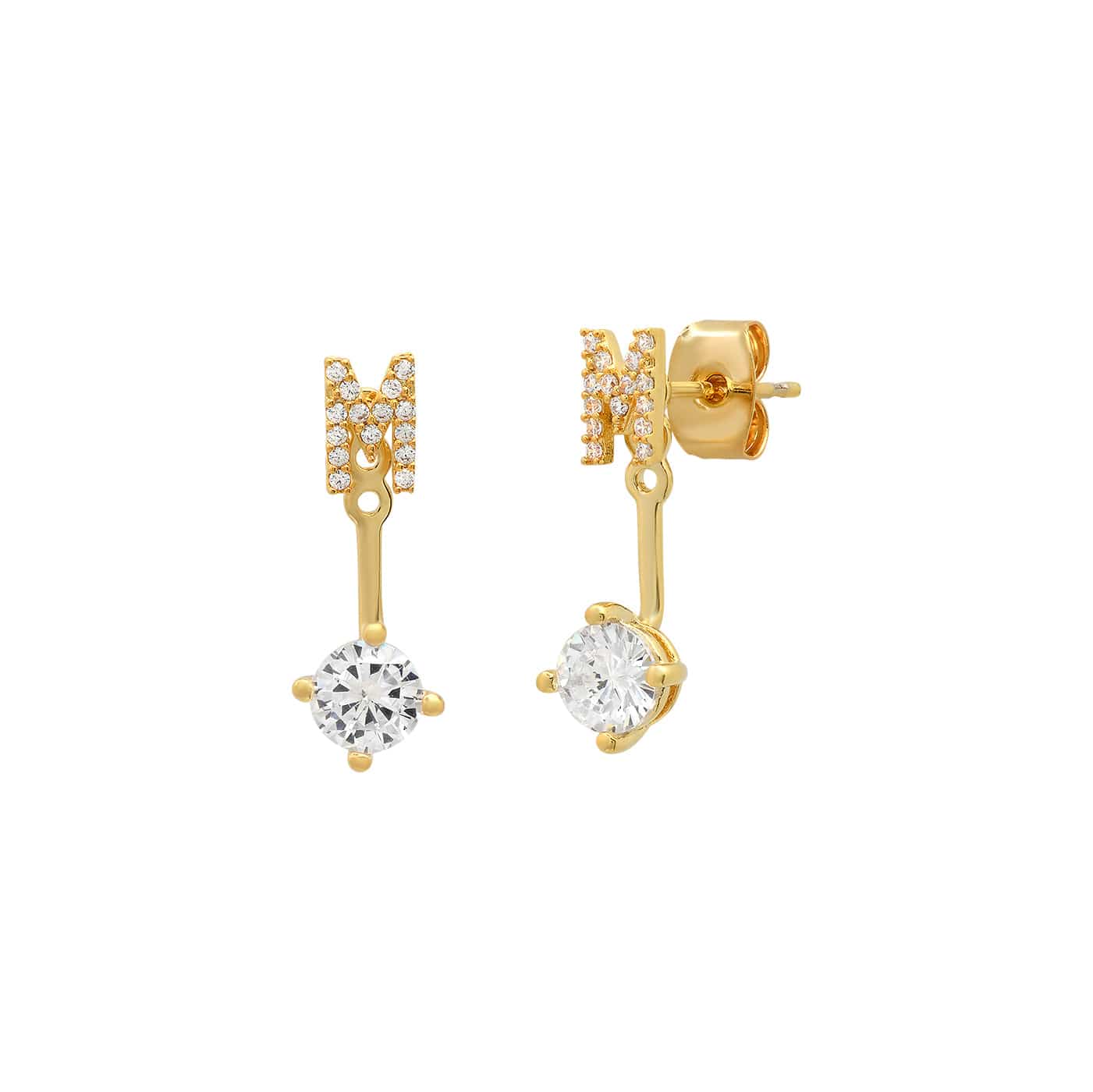 CZ Monogram Ear Jacket - Image 17