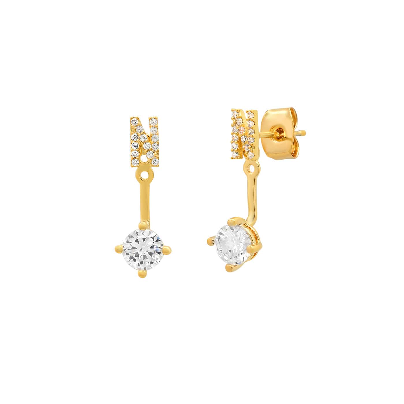 CZ Monogram Ear Jacket - Image 18