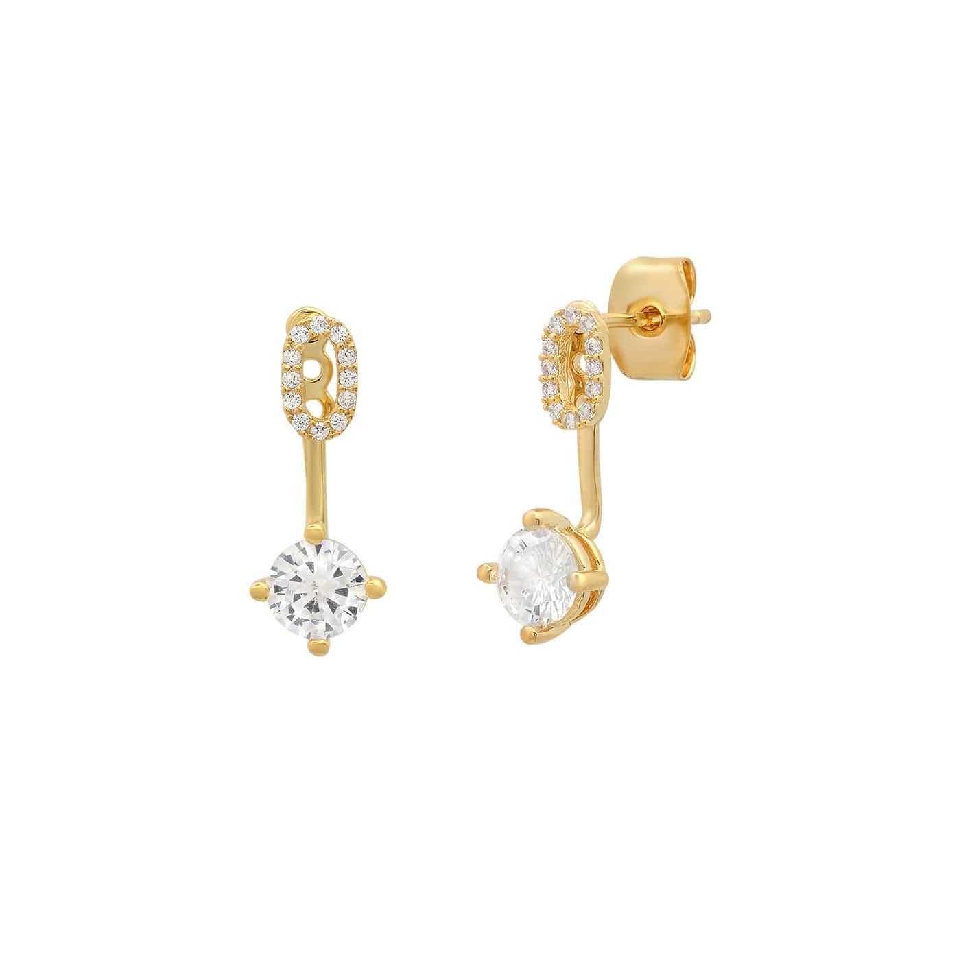 CZ Monogram Ear Jacket - Image 19