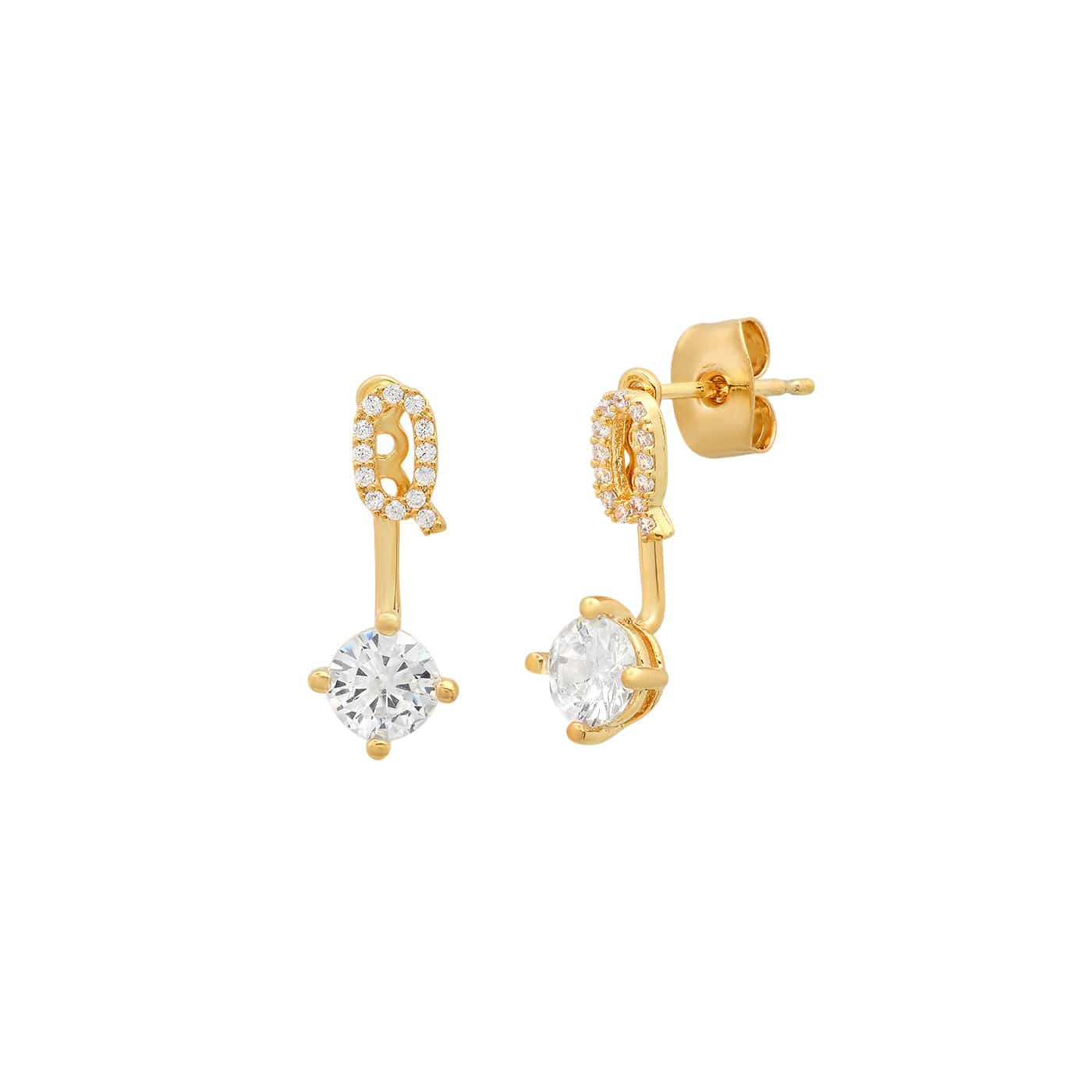 CZ Monogram Ear Jacket - Image 21