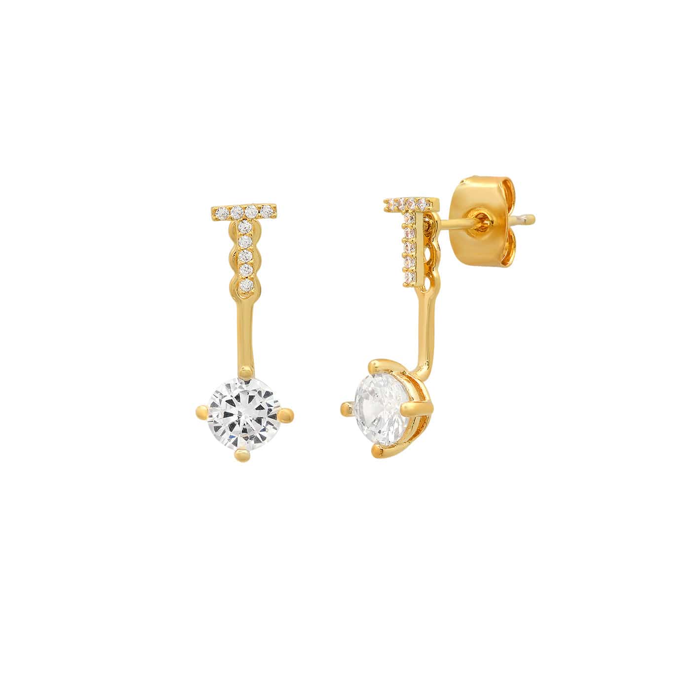CZ Monogram Ear Jacket - Image 22