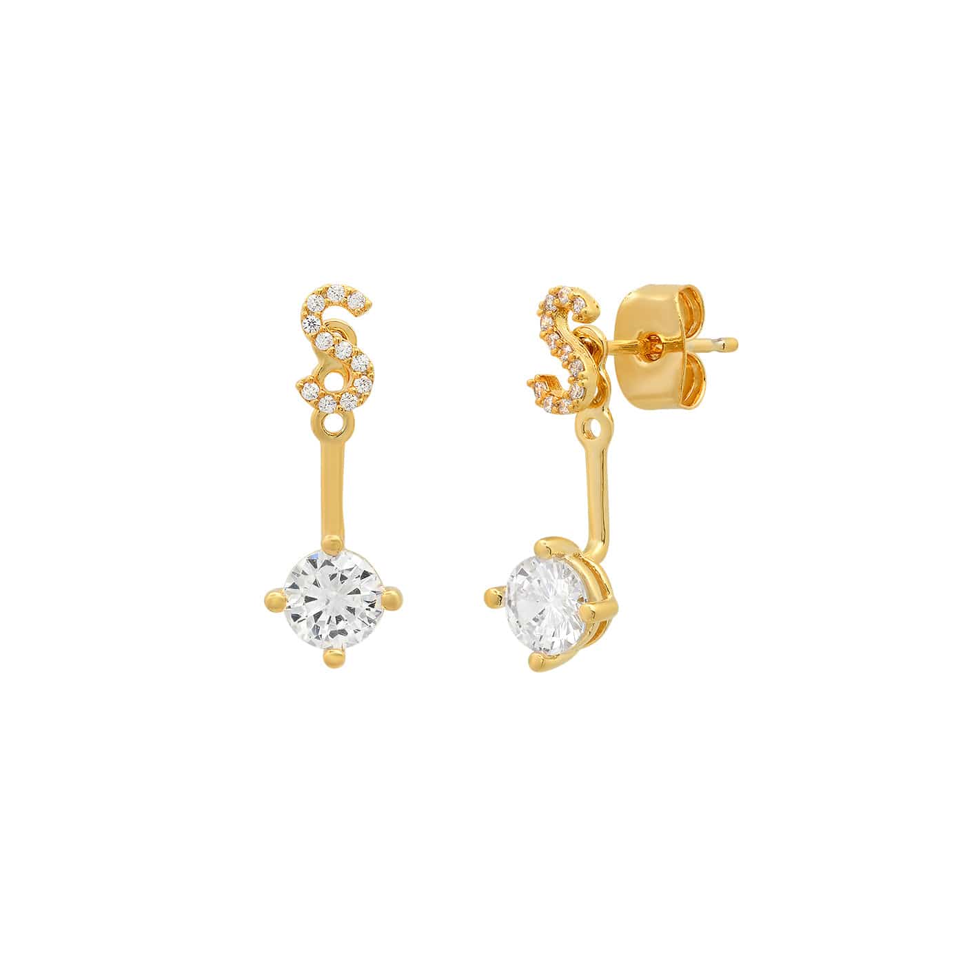 CZ Monogram Ear Jacket - Image 24