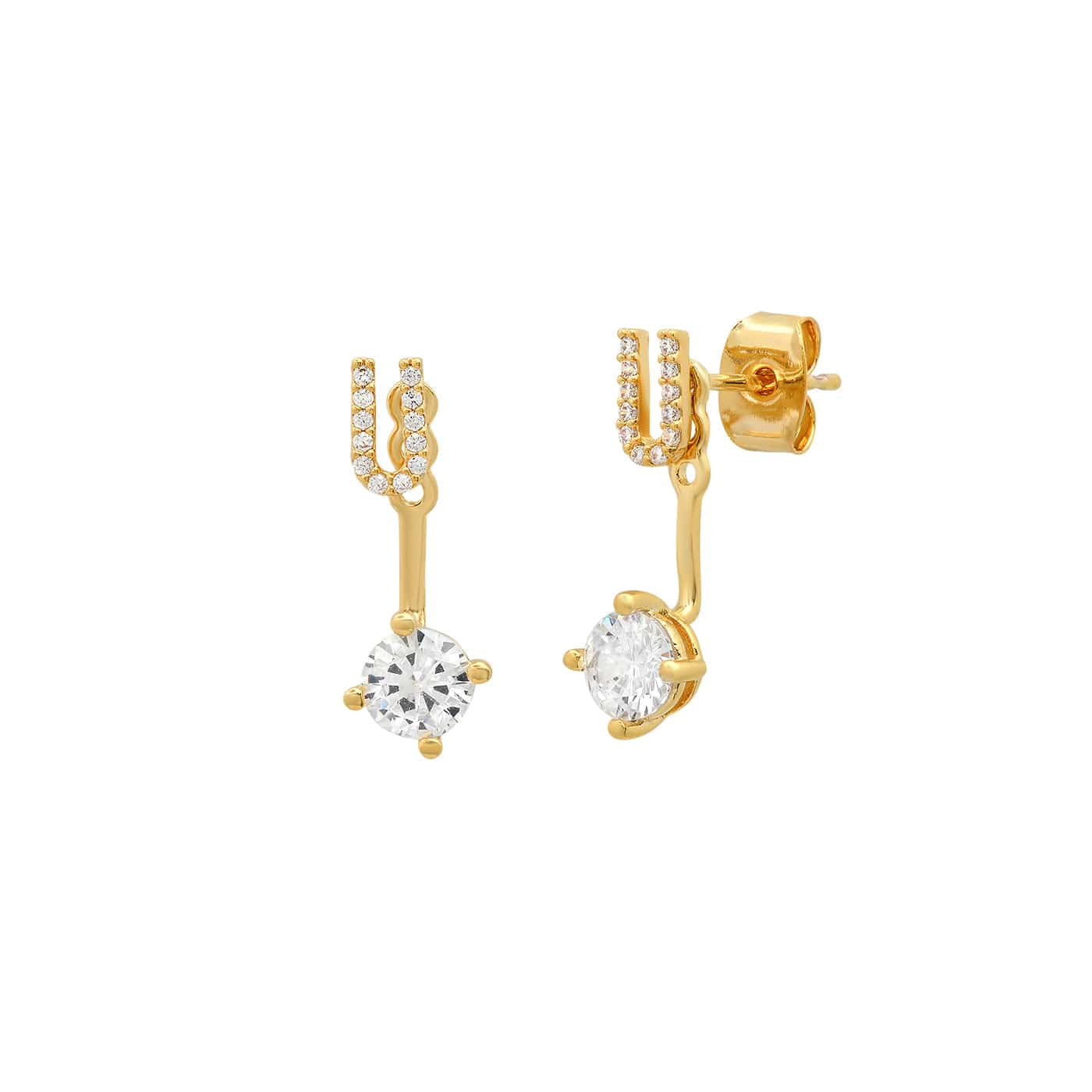 CZ Monogram Ear Jacket - Image 25