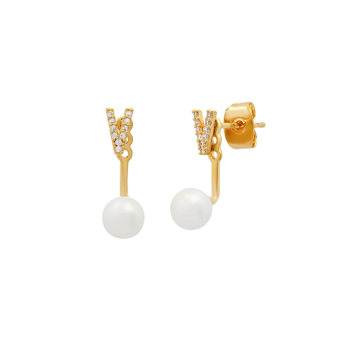 CZ Monogram Ear Jacket - Image 26