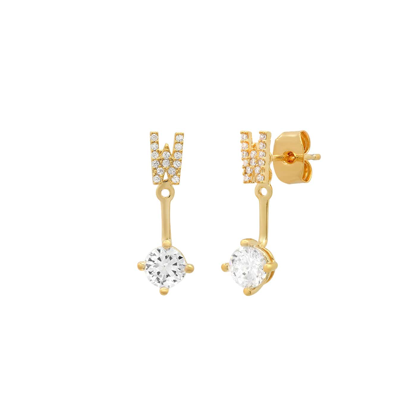 CZ Monogram Ear Jacket - Image 27