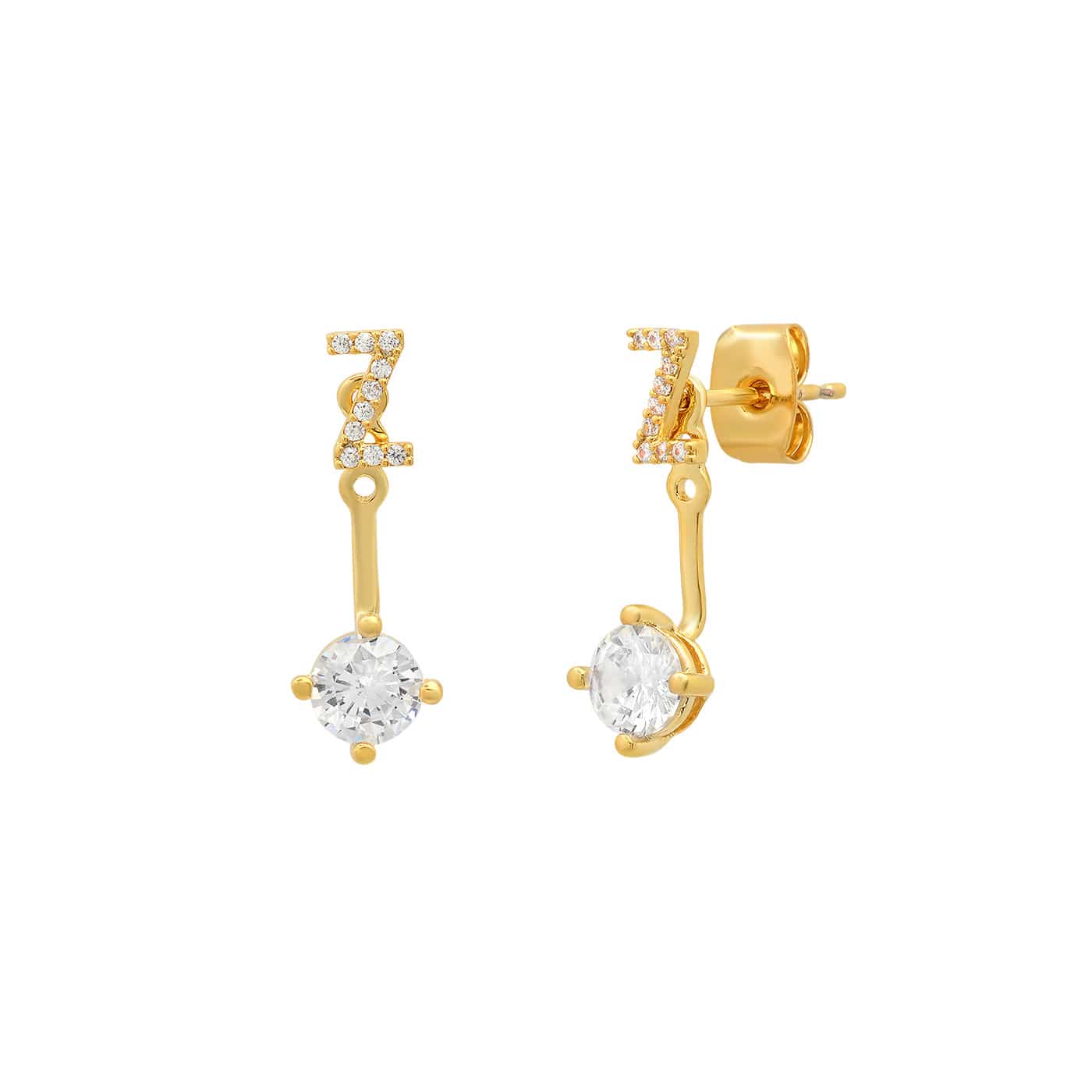CZ Monogram Ear Jacket - Image 31