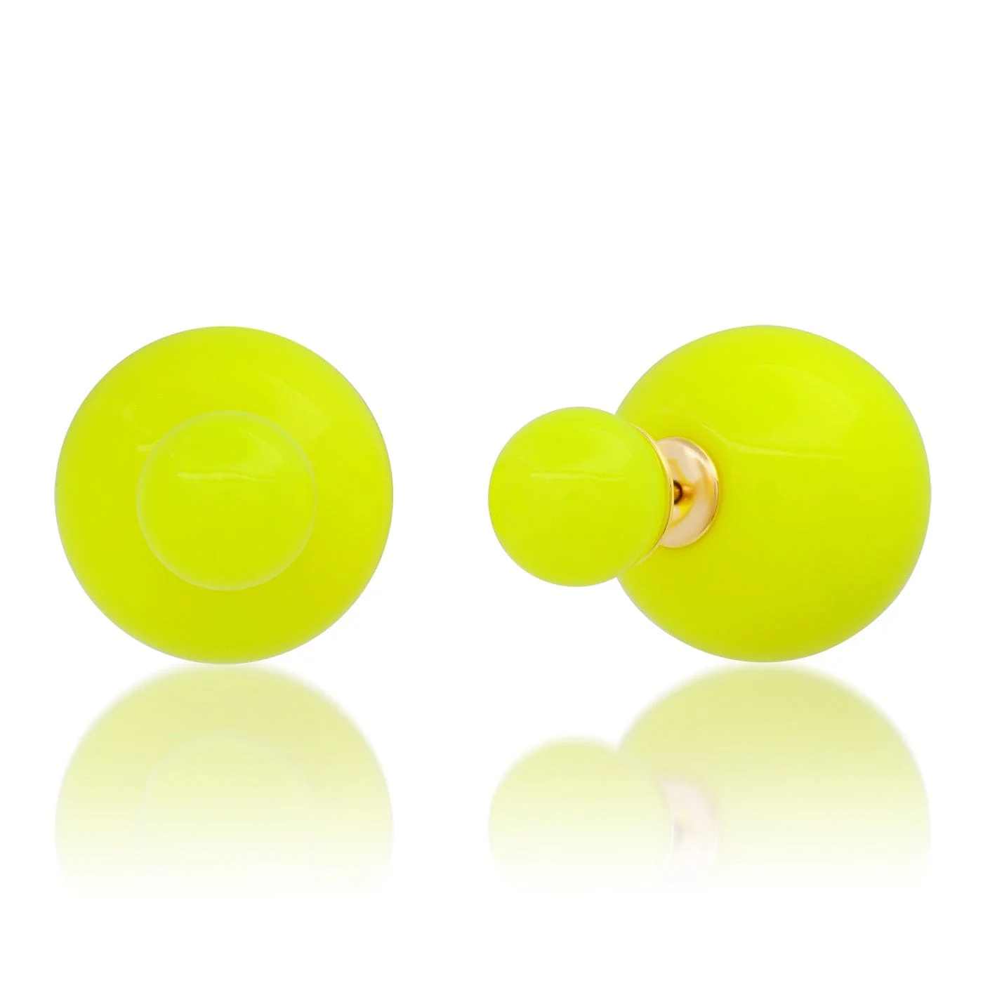 Double Ball Stud Earrings - Image 3