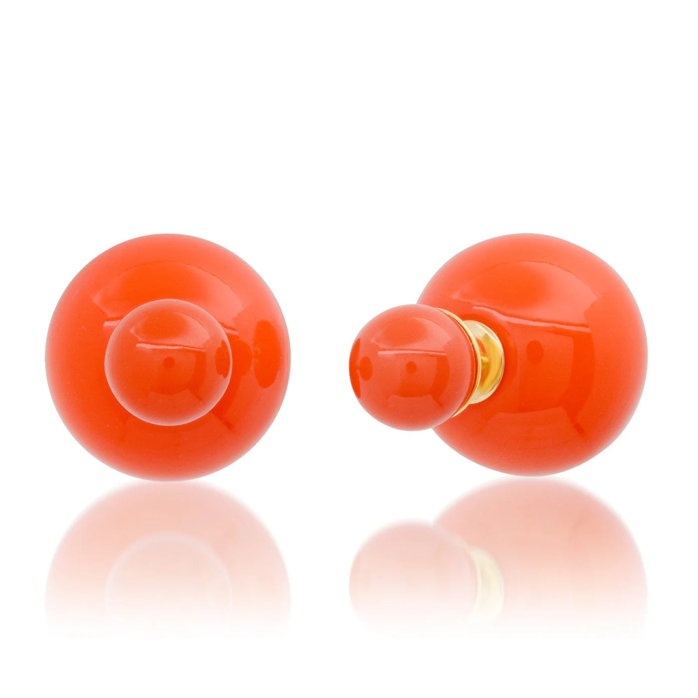 Double Ball Stud Earrings - Image 5