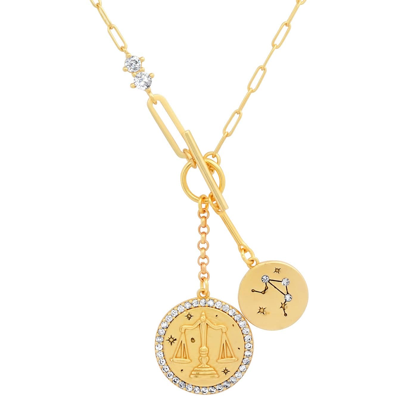 Double Coin Zodiac Necklace - Image 10