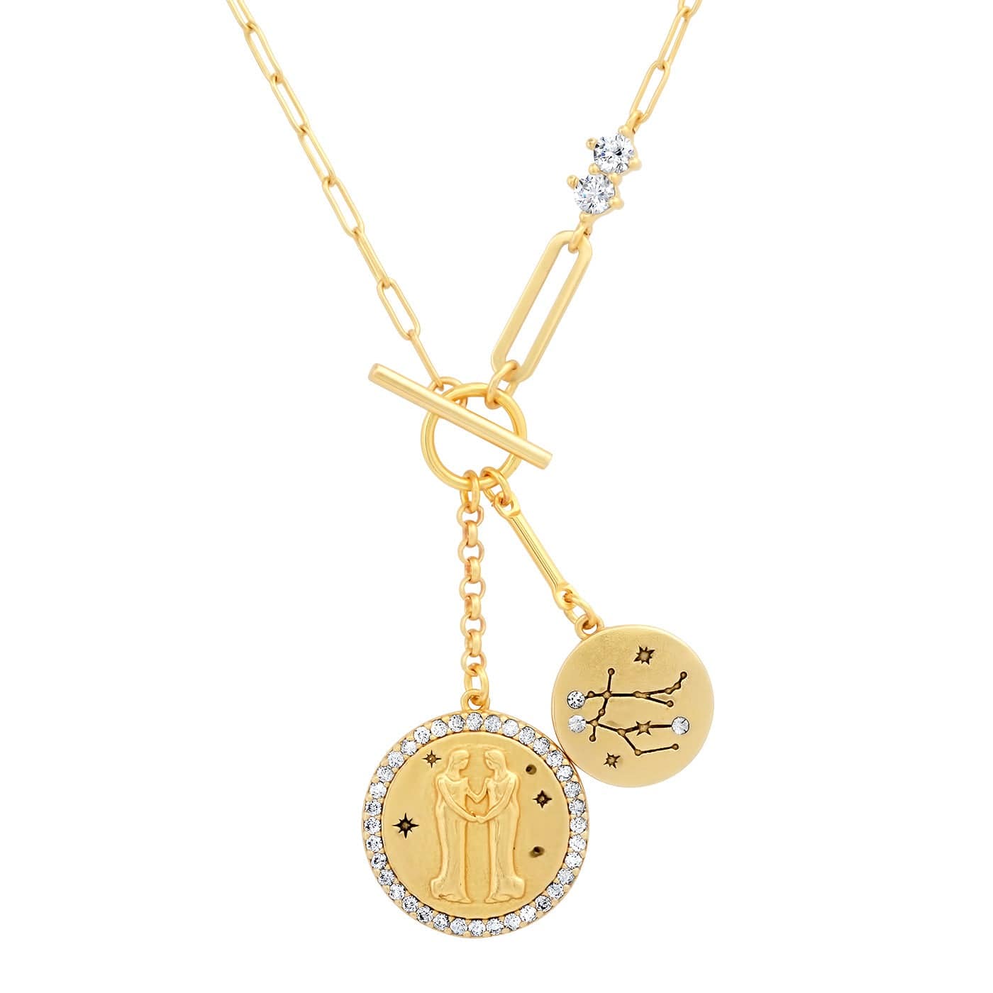 Double Coin Zodiac Necklace - Image 11