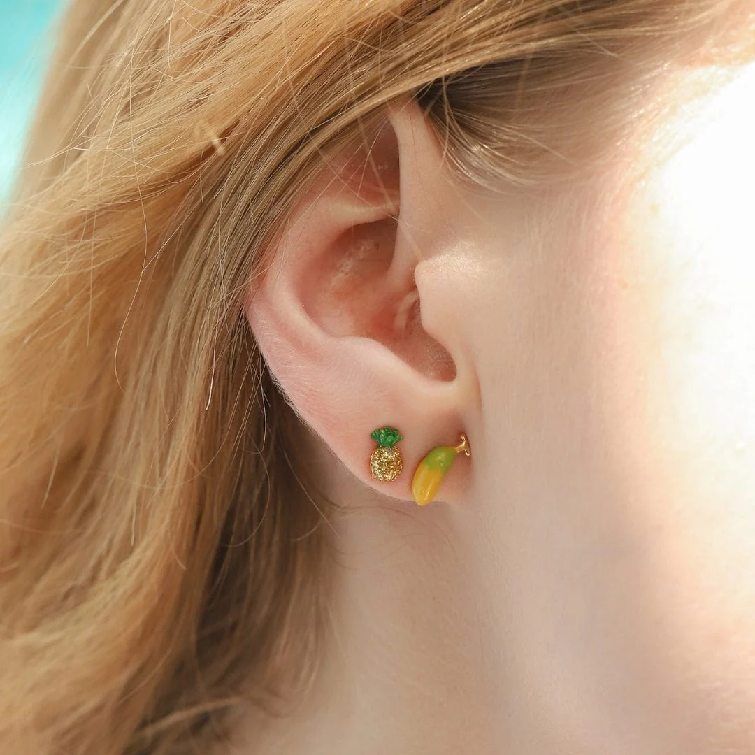 Enamel Banana Studs - Image 3