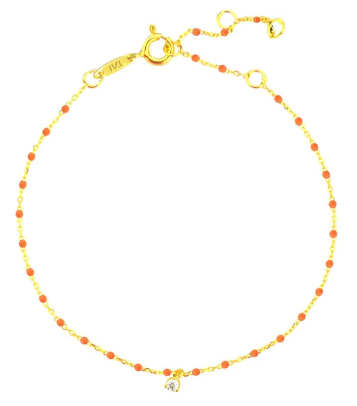 Tiny Pop Beaded Anklet