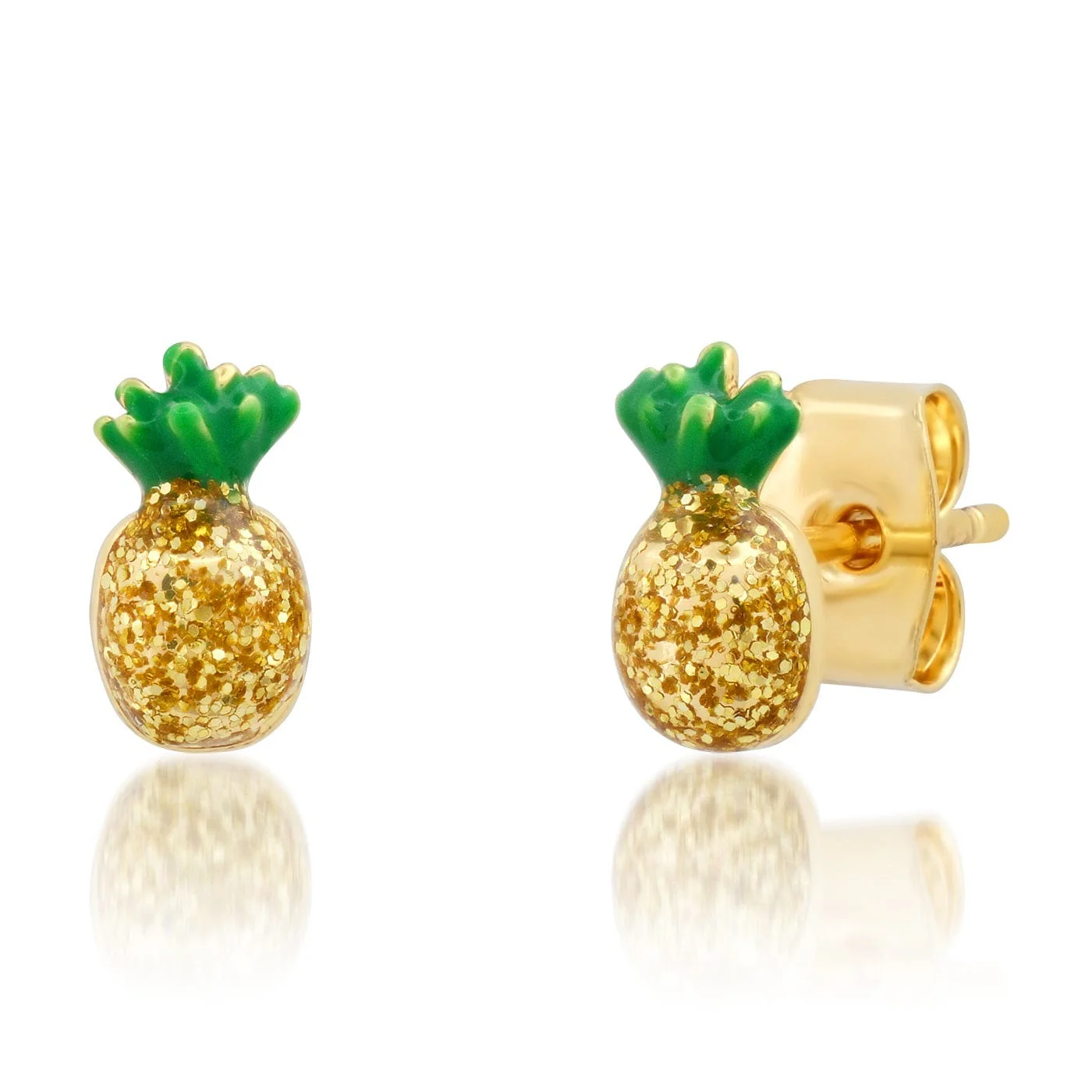 Enamel Pineapple Studs