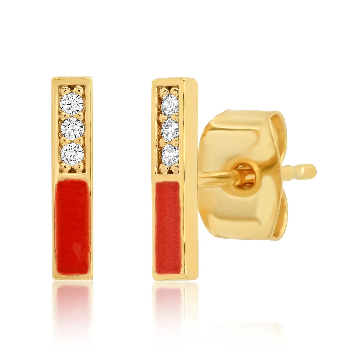 Domino Bars With Cz Studs - Image 2