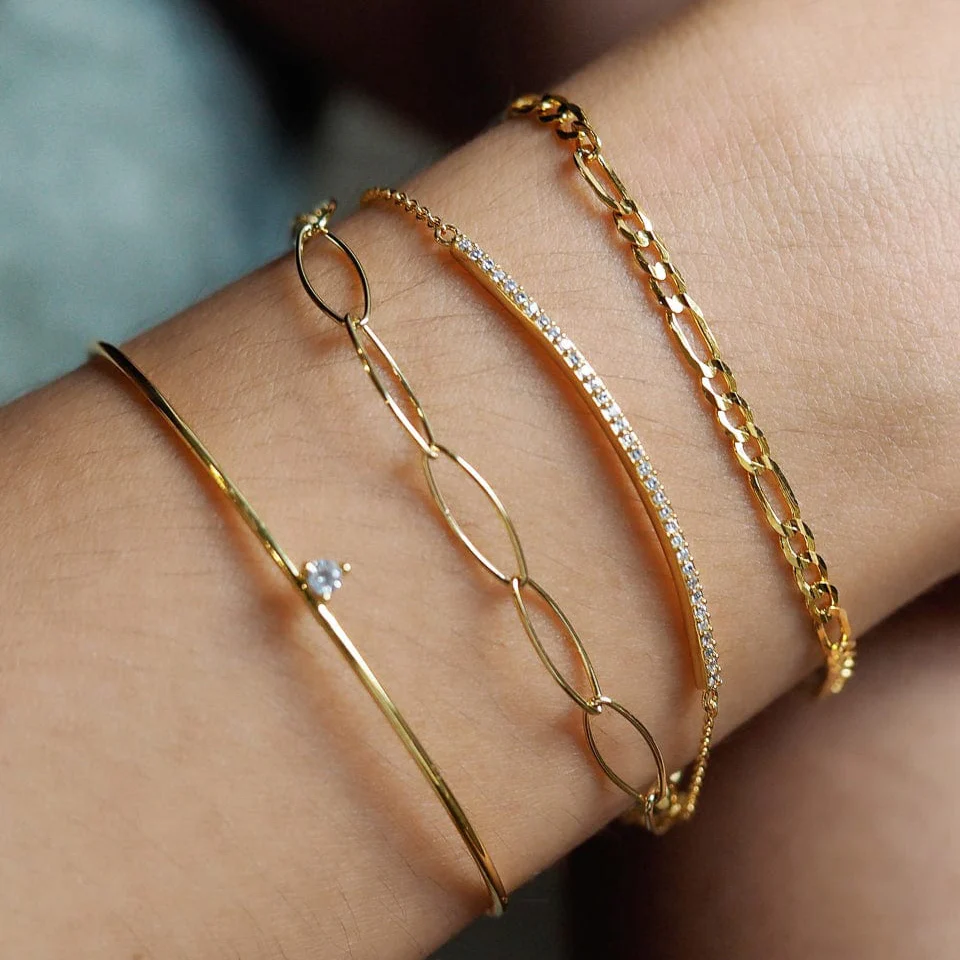 Figaro Chain Bracelet - Image 2