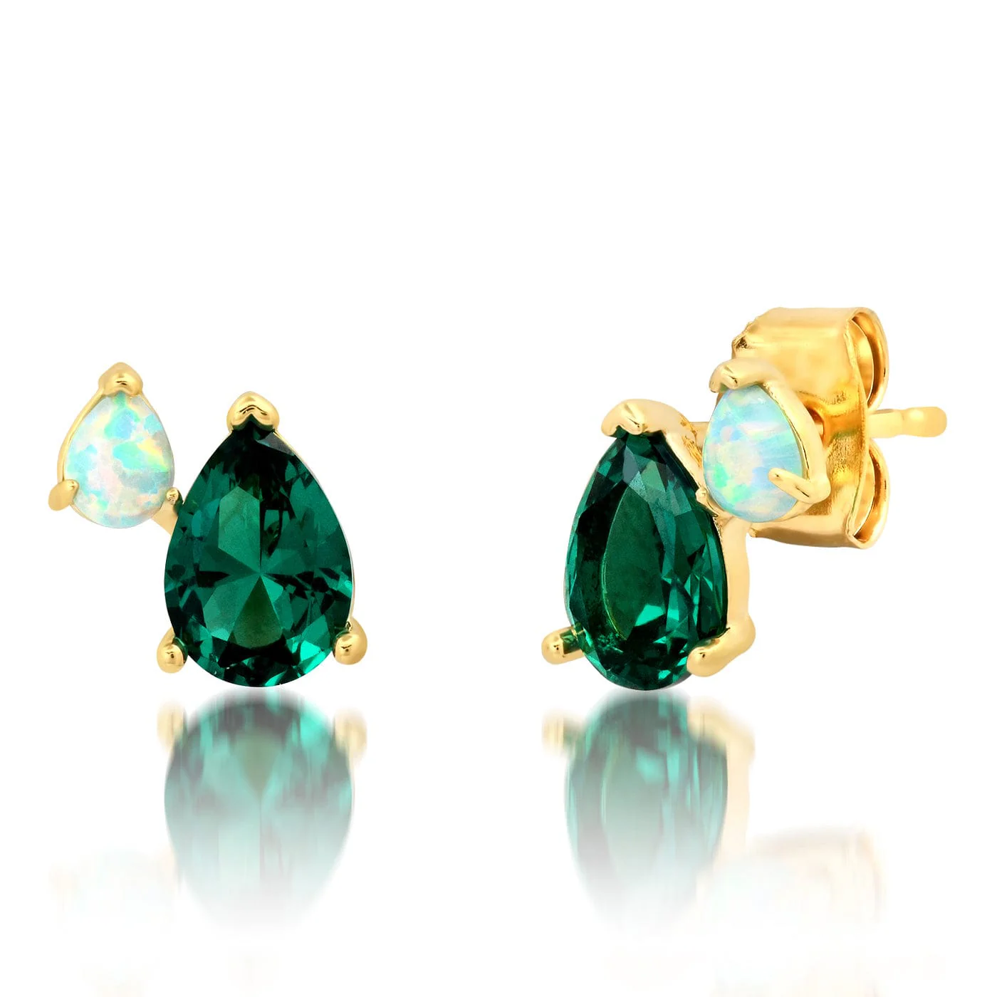 Gemma Pear Cluster Earrings - Image 3