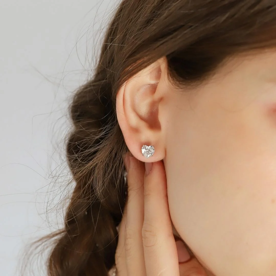 Glass Heart Studs - Image 6
