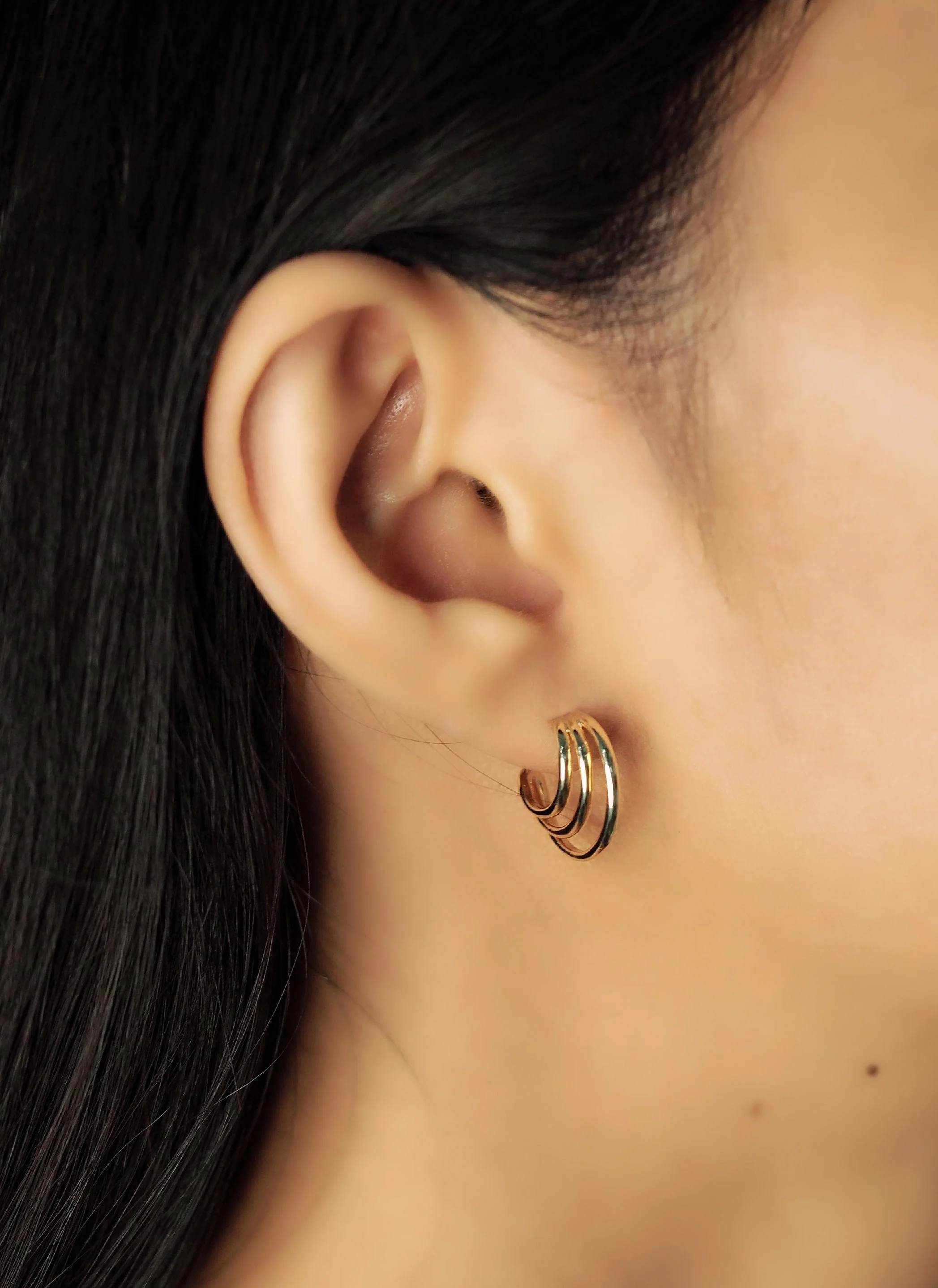 Trinity Stacked Hoops - Image 2
