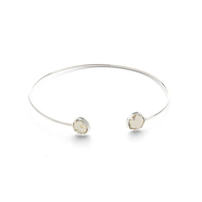 Colorful Stone Open Cuff Bracelet - Image 6
